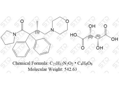酒石酸右吗拉胺 2922-44-3 C25H32N2O2 • C4H6O6