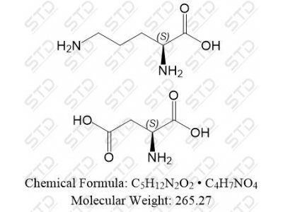 L-鸟氨酸L-天门冬氨酸盐杂质29 3230-94-2 C5H12N2O2 • C4H7NO4