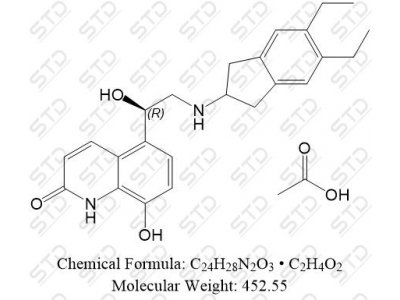 茚达特罗  醋酸盐 1000160-96-2 C24H28N2O3 • C2H4O2