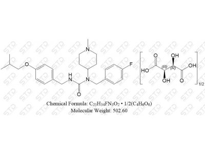 匹莫范色林 L-半酒石酸盐 706782-28-7 C25H34FN3O2 • 1/2(C4H6O6)