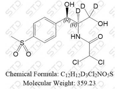 甲砜霉素-d3 1217723-41-5 C12H12D3Cl2NO5S