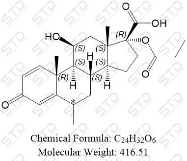 <em>甲</em><em>泼</em><em>尼龙</em>杂质51 NA C24H32O6 Molecular