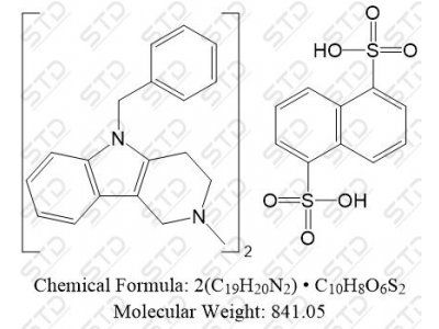 萘二硫酸美海屈林 6153-33-9 2(C19H20N2) • C10H8O6S2