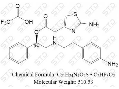 米拉贝隆杂质11三氟乙酸盐 1684452-85-4(free base) C21H24N4O2S • C2HF3O2