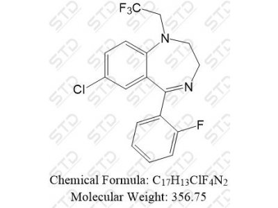 夸西泮杂质4 34482-99-0 C17H13ClF4N2