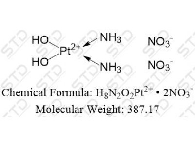 卡铂杂质9 双硝酸盐 63700-88-9(free base) H8N2O2Pt2+ • 2NO3-
