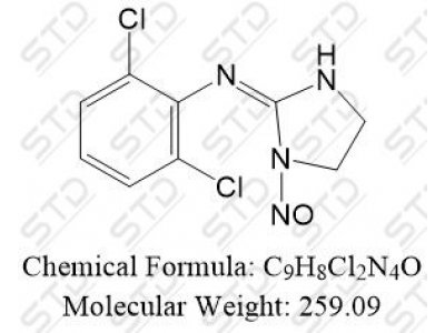 可乐定杂质20 (N-亚硝基可乐定) 148950-49-6 C9H8Cl2N4O