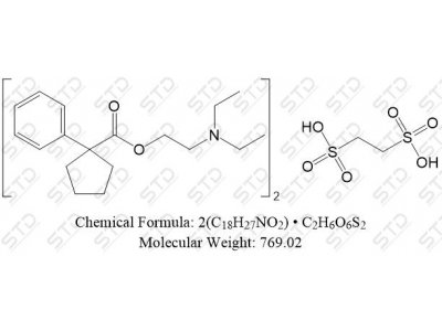 卡拉美芬乙基二磺酸盐 125-86-0 2(C18H27NO2) • C2H6O6S2