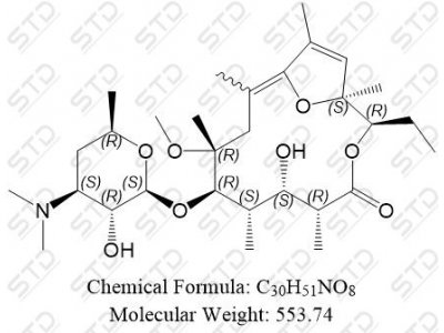 克拉霉素杂质46 单体 127157-35-1 C30H51NO8