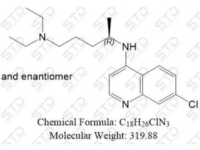 氯喹 单体 54-05-7 C18H26ClN3