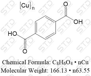 <em>1,4-Benzenedicarboxylic</em> <em>acid</em>, <em>copper</em> <em>salt</em> (<em>1</em>:<em>n</em>) 34262-89-0 C8H6O<em>4</em> • nCu