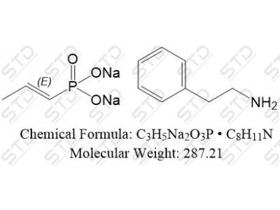 磷霉素氨丁三醇杂质19 二钠盐苯乙胺盐 26598-36-7(free base) C3H5Na2O3P • C8H11N