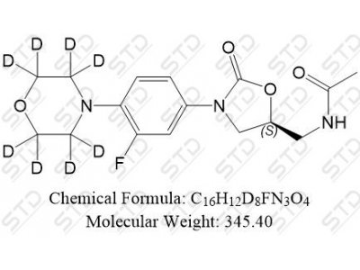 利奈唑胺-d8 1032182-14-1 C16H12D8FN3O4