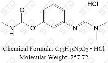 m-[[(<em>Dimethylamino</em>)methylene]amino]<em>phenyl</em> methylcarbamate hydrochloride 23422-53-9  C11H15<em>N</em>3O2 • HCl