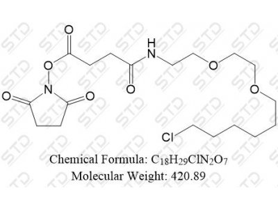 Butanoic acid, 4-[[2-[2-[(6-chlorohexyl)oxy]ethoxy]ethyl]amino]-4-oxo-, 2,5-dioxo-1-pyrrolidinyl ester 1803085-03-1 C18H29ClN2O7