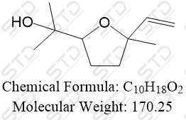 <em>2</em>-(5-methyl-5-vinyltetrahydrofuran-<em>2</em>-yl)<em>propan-2-ol</em> 37267-80-<em>4</em> C10H18O<em>2</em>