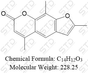 2,<em>5,9-trimethyl-7</em>H-furo[3,2-g]chromen-<em>7</em>-one 3902-71-4 C<em>14H12</em>O3