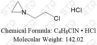 Aziridine, 1-(<em>2-chloroethyl</em>)-, hydrochloride 872-40-<em>2</em> C4H8ClN • HCl