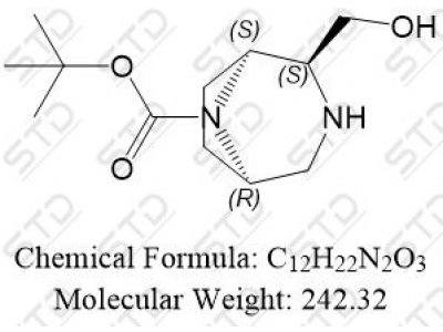 tert-butyl (1S,2S,5R)-2-(hydroxymethyl)-3,8-diazabicyclo[3.2.1]octane-8-carboxylate 2820536-71-6 C12H22N2O3