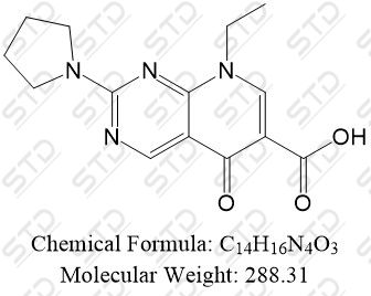 <em>5,8-Dihydro-8-ethyl-5-oxo-2-pyrrolidinopyrido</em>[<em>2,3-d</em>]<em>pyriMidine-6-carboxylic</em> <em>Acid</em> 19562-30-<em>2</em> C14H16N4O<em>3</em>
