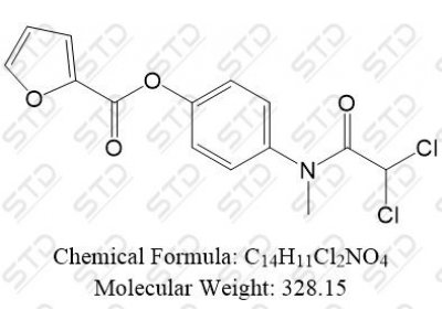 4-(2,2-dichloro-N-methylacetamido)phenyl furan-2-carboxylate 3736-81-0 C14H11Cl2NO4