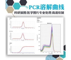 PCR溶解曲线图/科研插图/医学图片专业处理/高清绘制