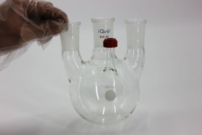 侧边具螺纹的四口圆底烧瓶