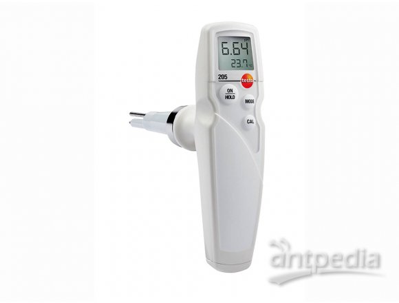 testo 205入门级套装 - pH酸碱度/温度测量仪用于半固体测量德图PH计 应用于动物性食品
