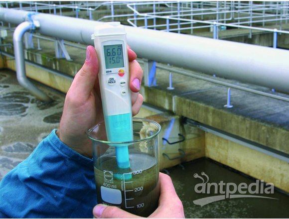 testo 206-pH1 pH酸碱度/温度测量仪套装 - 适用于液体PH计德图 应用于化妆品