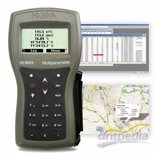  HI9829G 高精度多参数【内置GPS、15项】水质分析测定仪