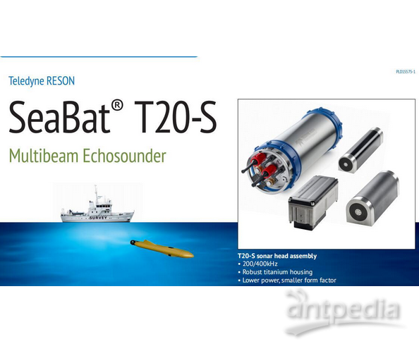  潜水式<em>多</em>波束RESON SeaBat T<em>20</em>-S