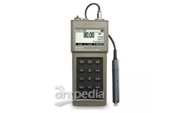 HI98188防水型EC/TDS/KΩ/NaCI/°C测定仪