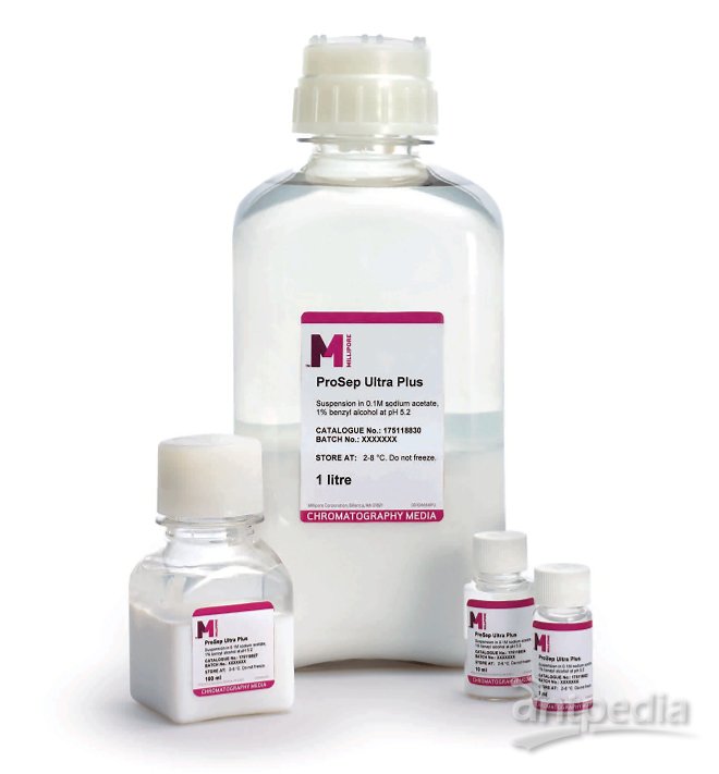 ProSep® Ultra Plus 蛋白A亲和填料蛋白质纯化默克密理博 适用于蛋白A亲和层析填料分离单抗