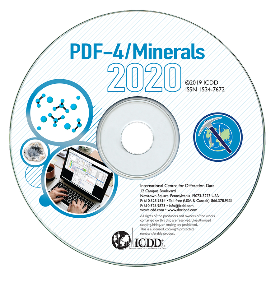 PDF-4 2020 矿物衍射<em>数据库</em>