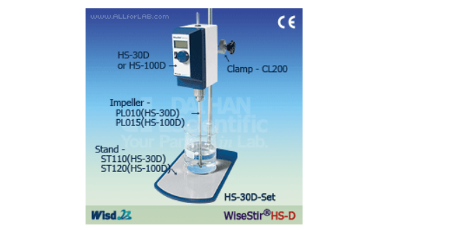 WiseStir(R)HS-D 数显顶置式电子搅拌器