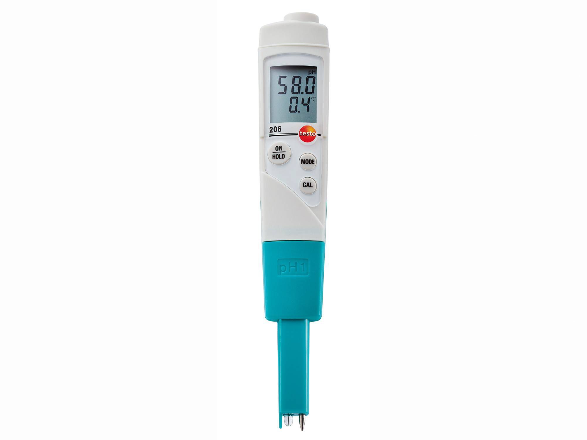 德图testo <em>206</em>-pH1 - pH酸碱度/温度测量仪，适<em>用于</em>液体